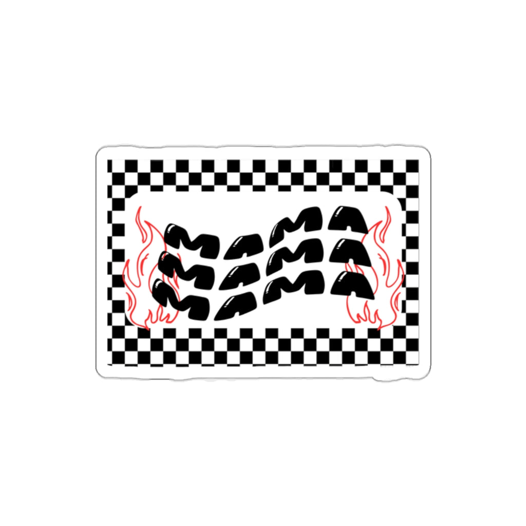 "Mama" Flames Die-Cut Sticker