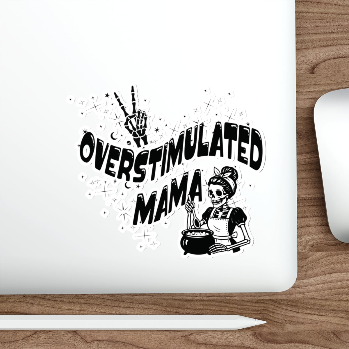 "Overstimulated Mama" Die-Cut Sticker