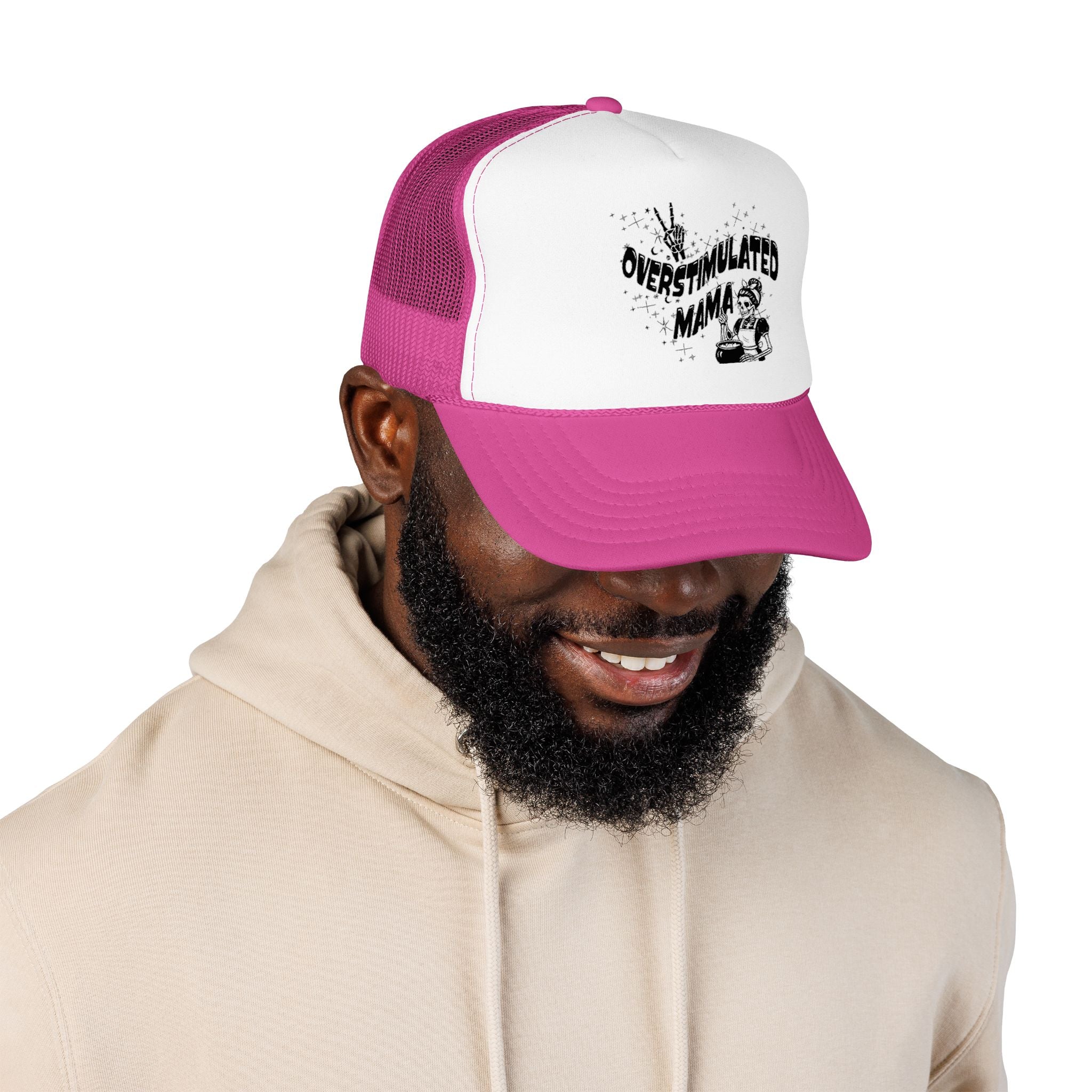 "Overstimulated Mama" Foam Trucker Hat