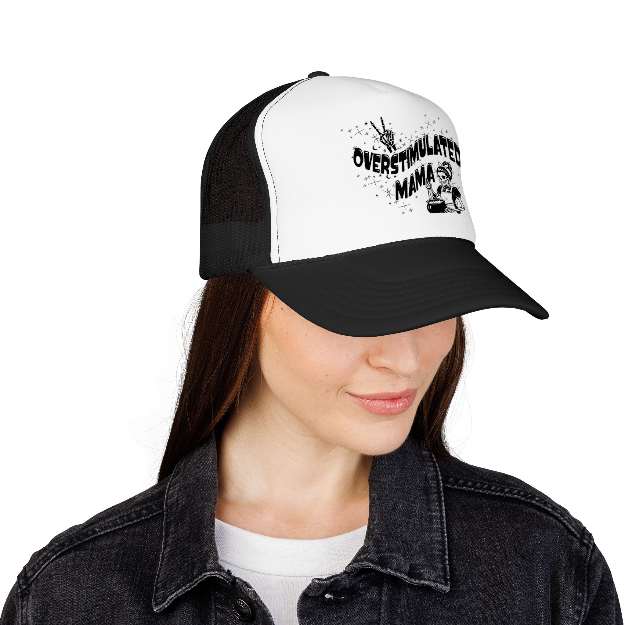 "Overstimulated Mama" Foam Trucker Hat