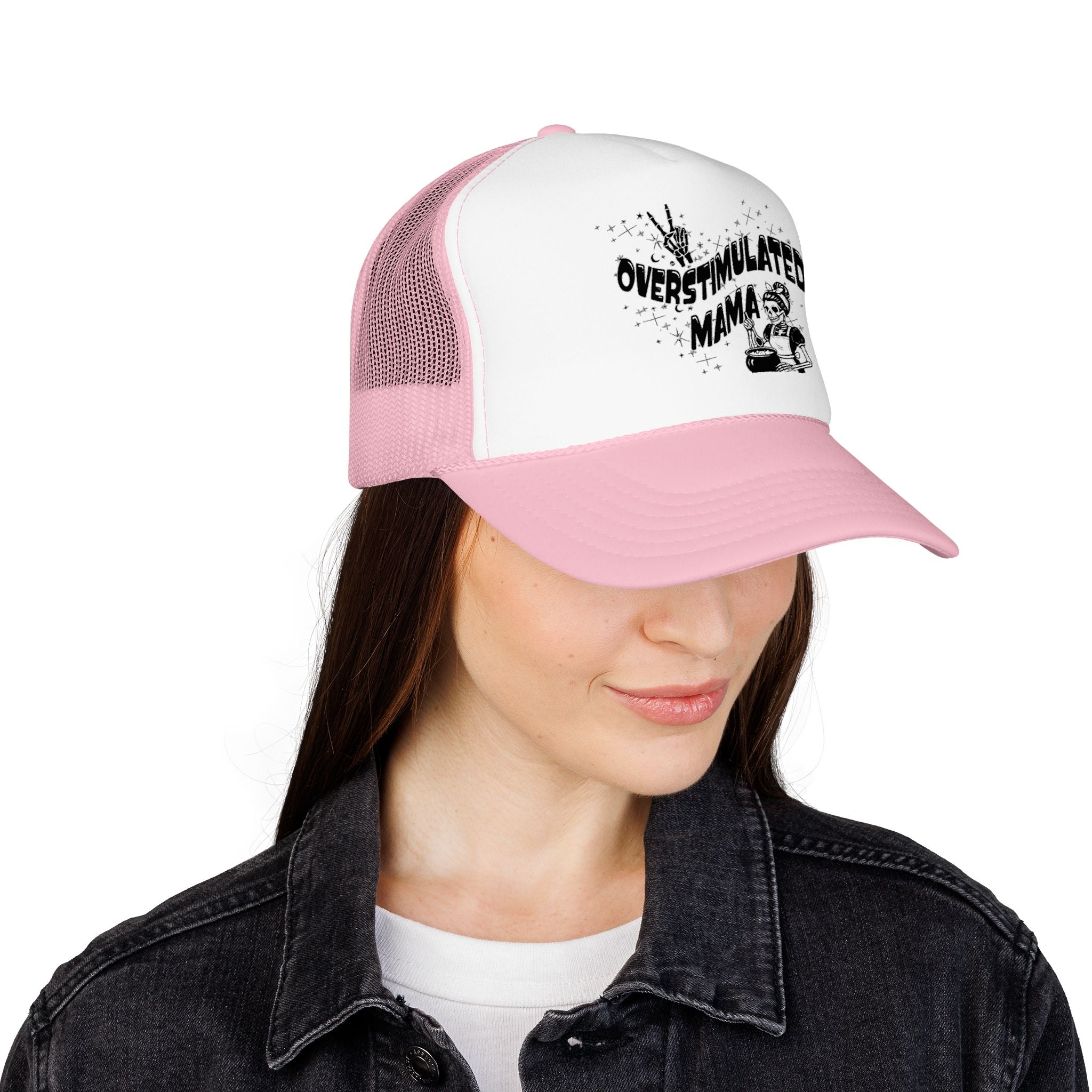 "Overstimulated Mama" Foam Trucker Hat