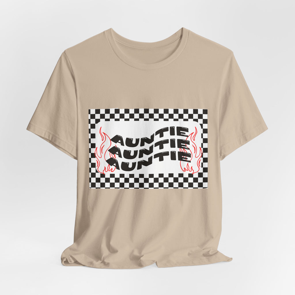 Auntie Checkerboard Tee