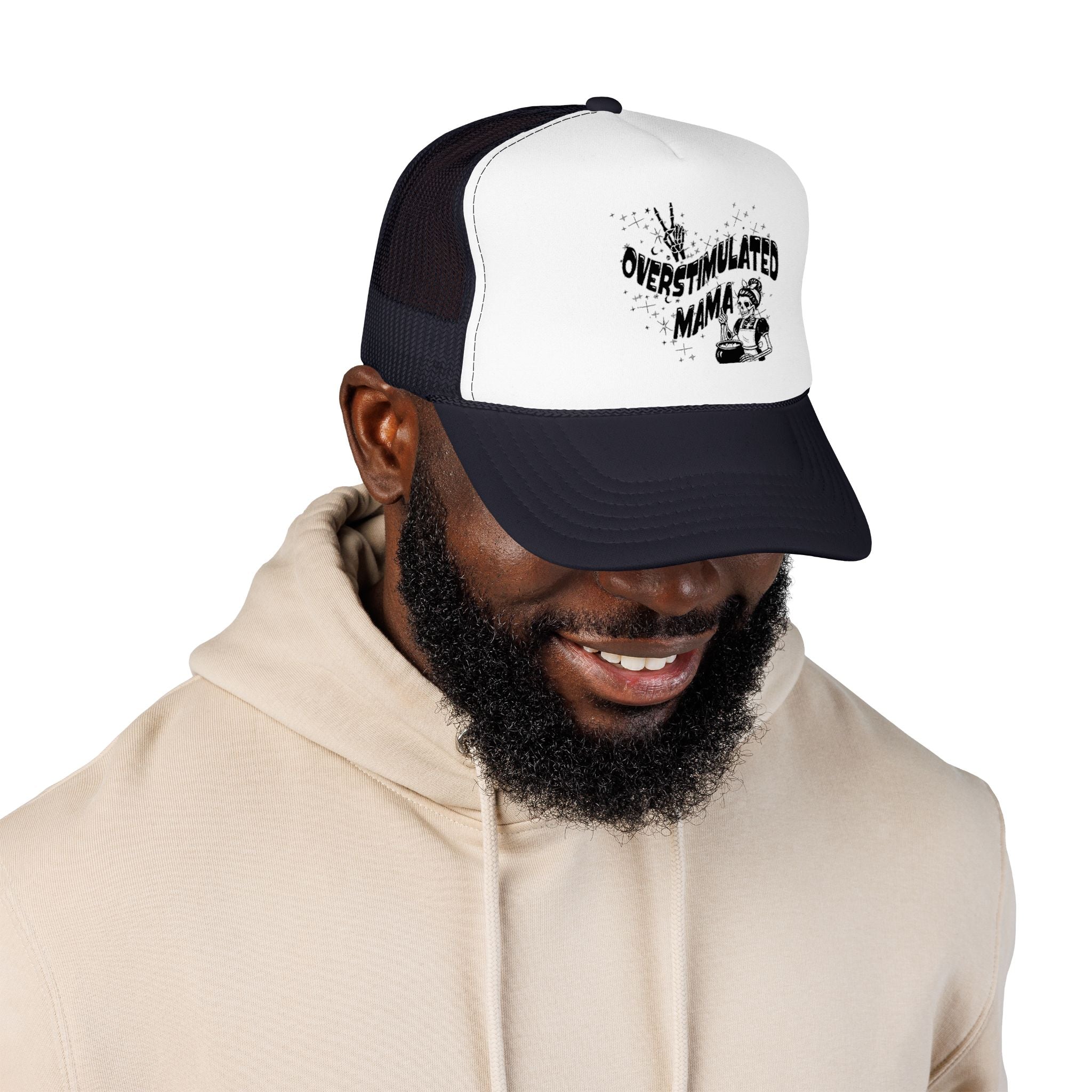 "Overstimulated Mama" Foam Trucker Hat