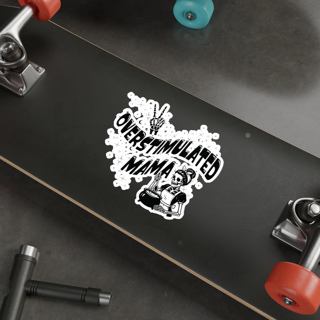 "Overstimulated Mama" Die-Cut Sticker