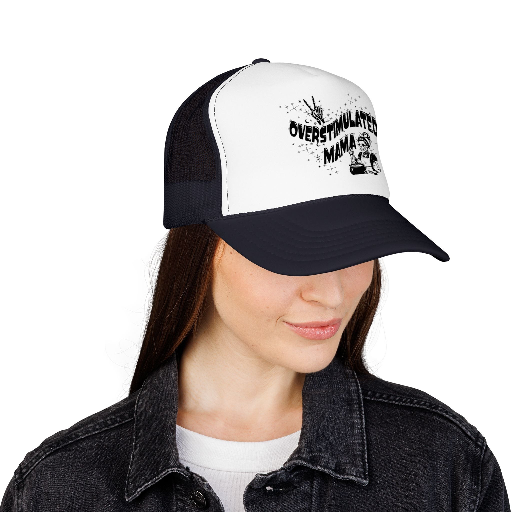"Overstimulated Mama" Foam Trucker Hat