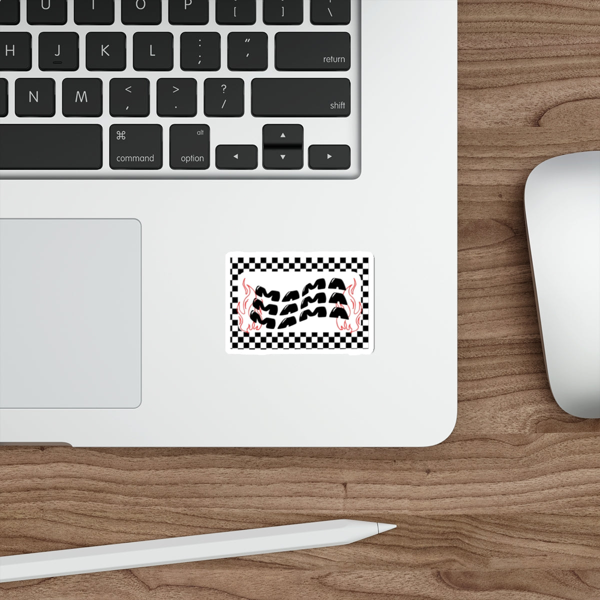 "Mama" Flames Die-Cut Sticker