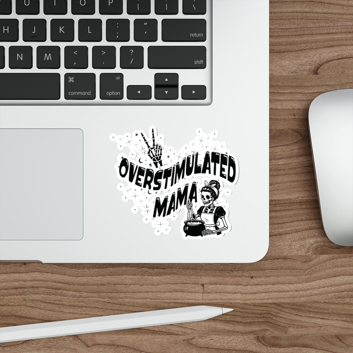 "Overstimulated Mama" Die-Cut Sticker