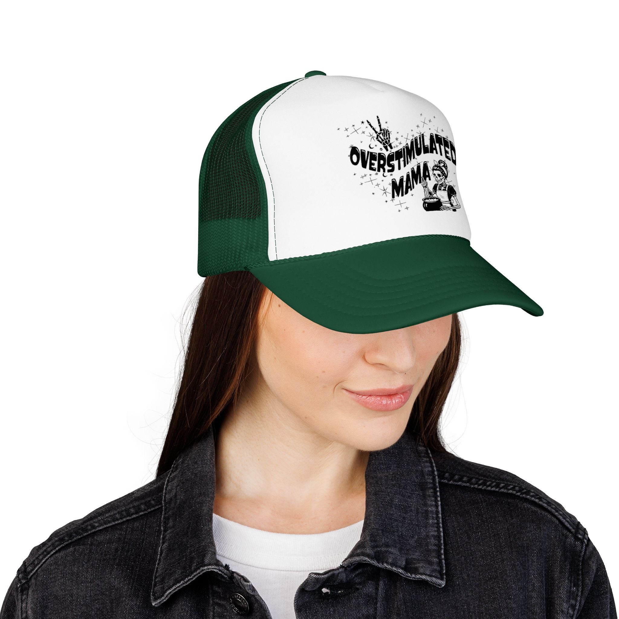 "Overstimulated Mama" Foam Trucker Hat