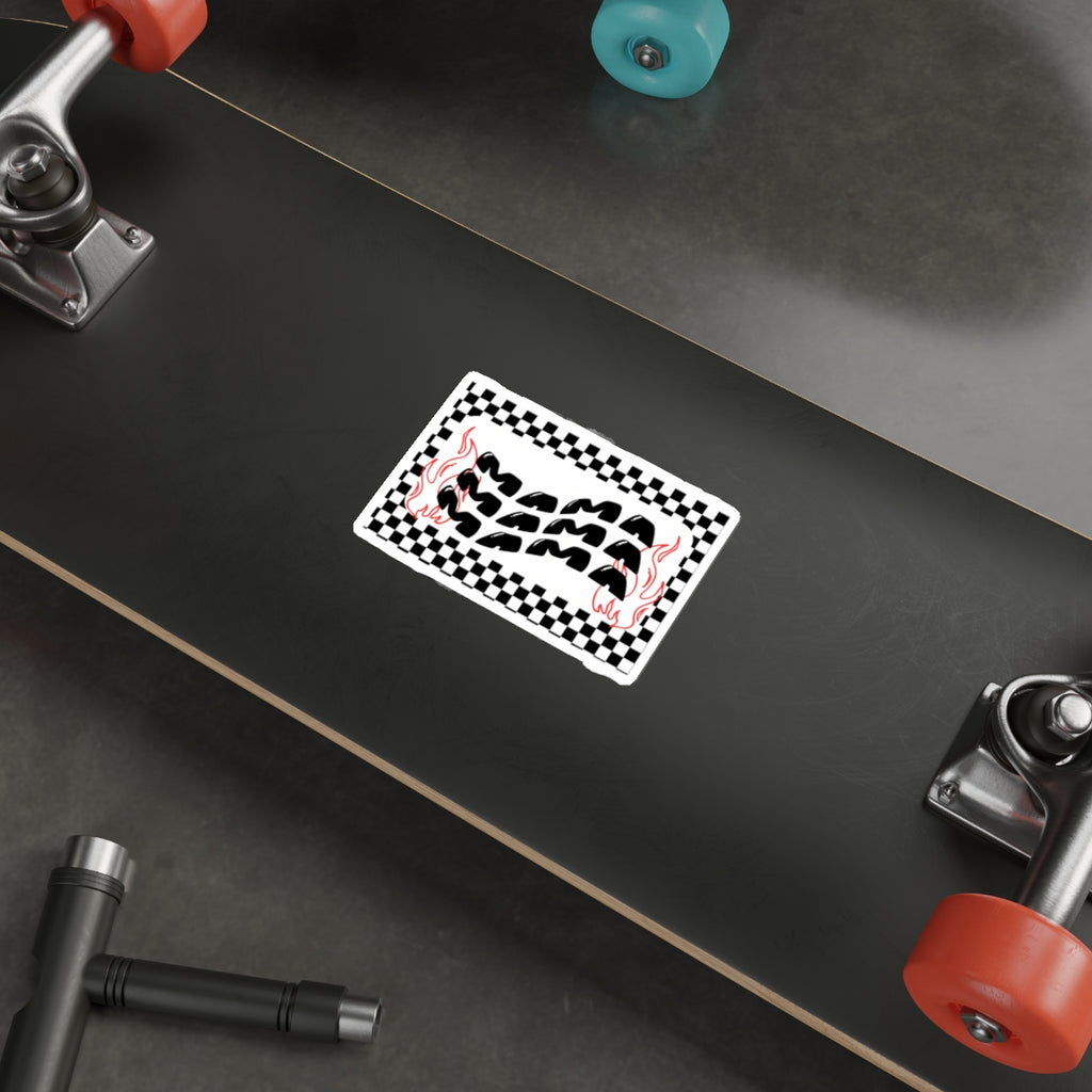 "Mama" Flames Die-Cut Sticker